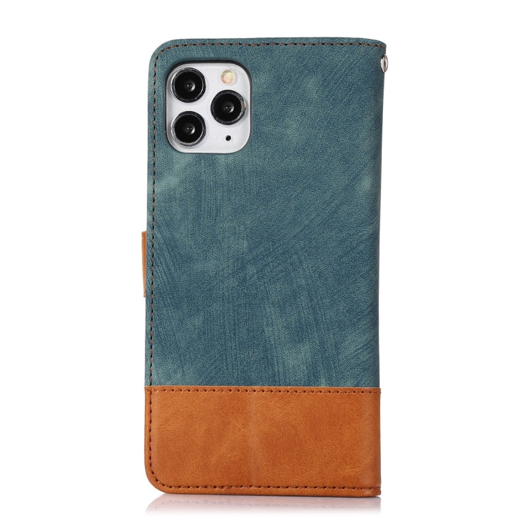 For iPhone 11 Pro Max Splicing Leather Phone Case