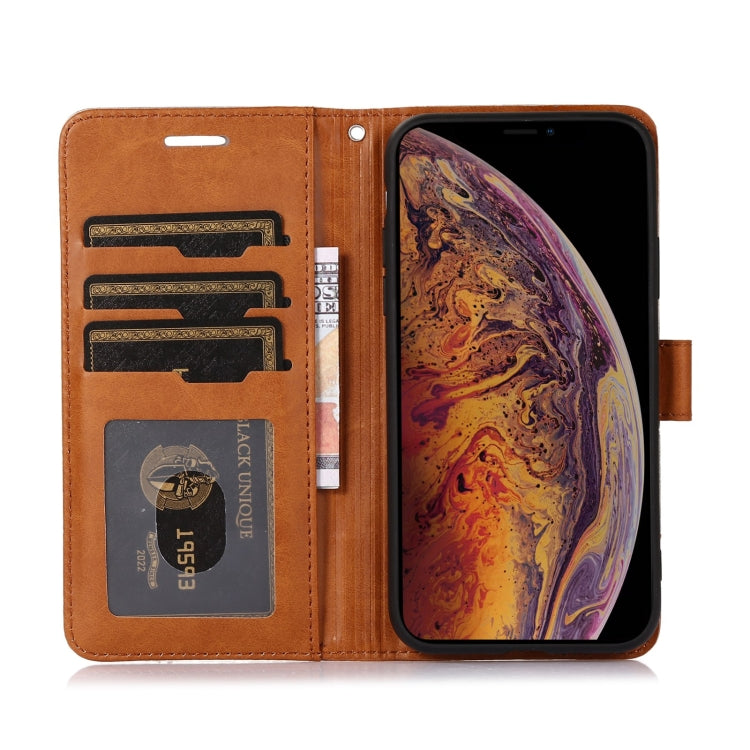 For iPhone X / XS Splicing Leather Phone Case