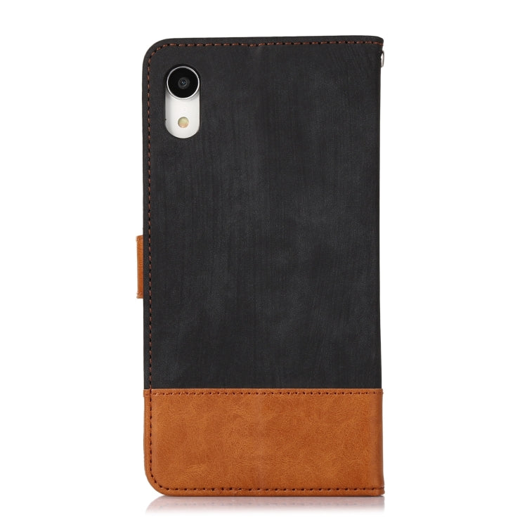 For iPhone XR Splicing Leather Phone Case