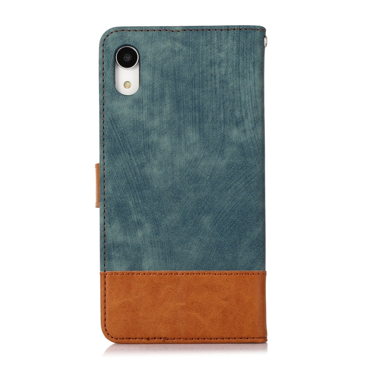For iPhone XR Splicing Leather Phone Case