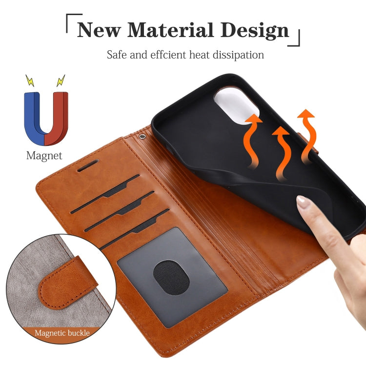 For iPhone XR Splicing Leather Phone Case