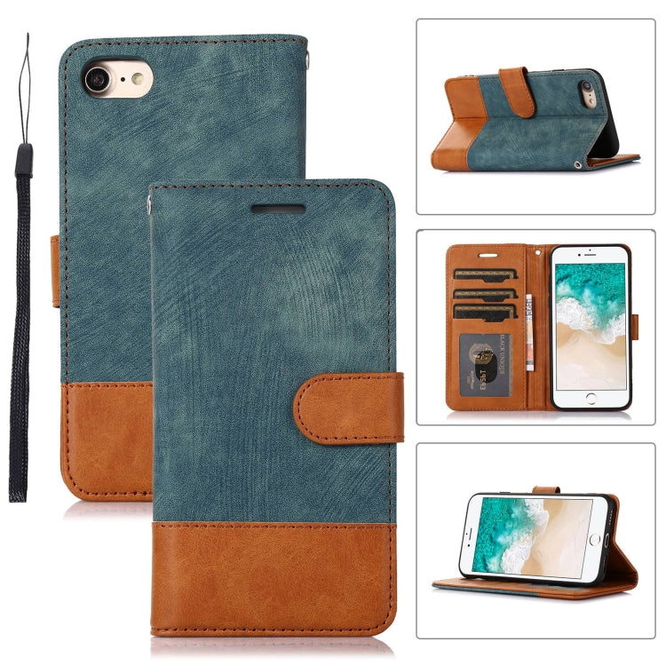 For iPhone SE 2022 / SE 2020 / 7 / 8 Splicing Leather Phone Case