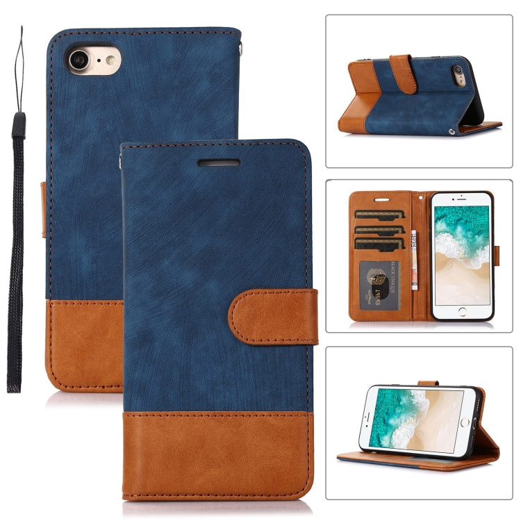 For iPhone SE 2022 / SE 2020 / 7 / 8 Splicing Leather Phone Case