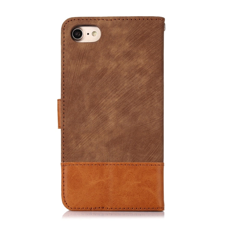 For iPhone SE 2022 / SE 2020 / 7 / 8 Splicing Leather Phone Case