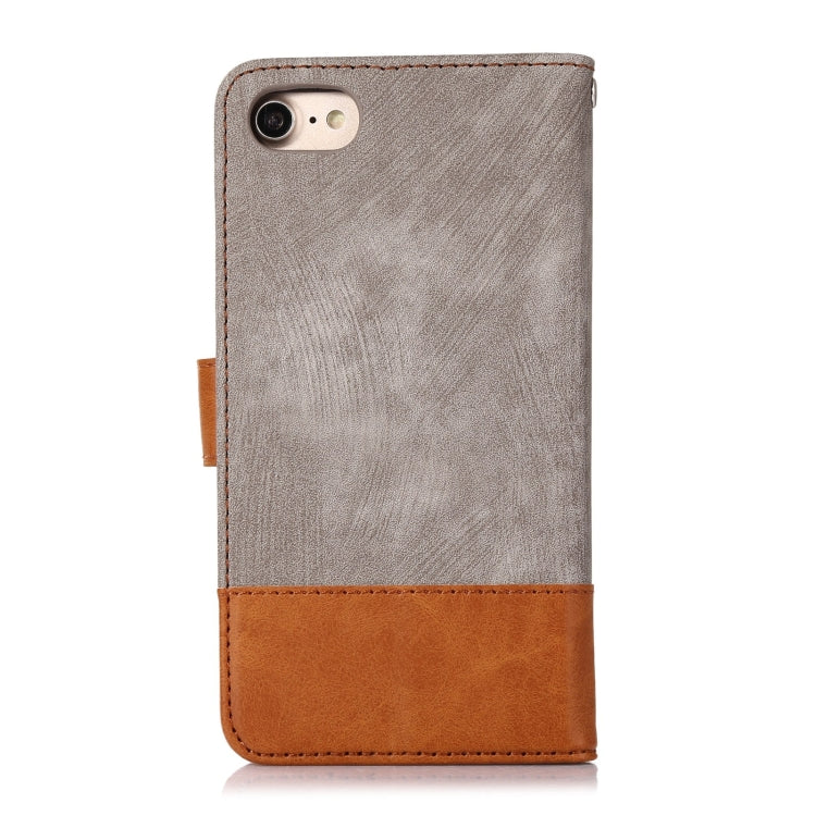 For iPhone SE 2022 / SE 2020 / 7 / 8 Splicing Leather Phone Case