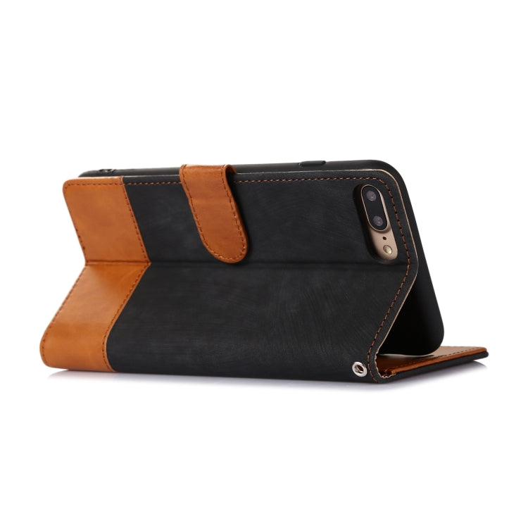 For iPhone 7 Plus / 8 Plus Splicing Leather Phone Case