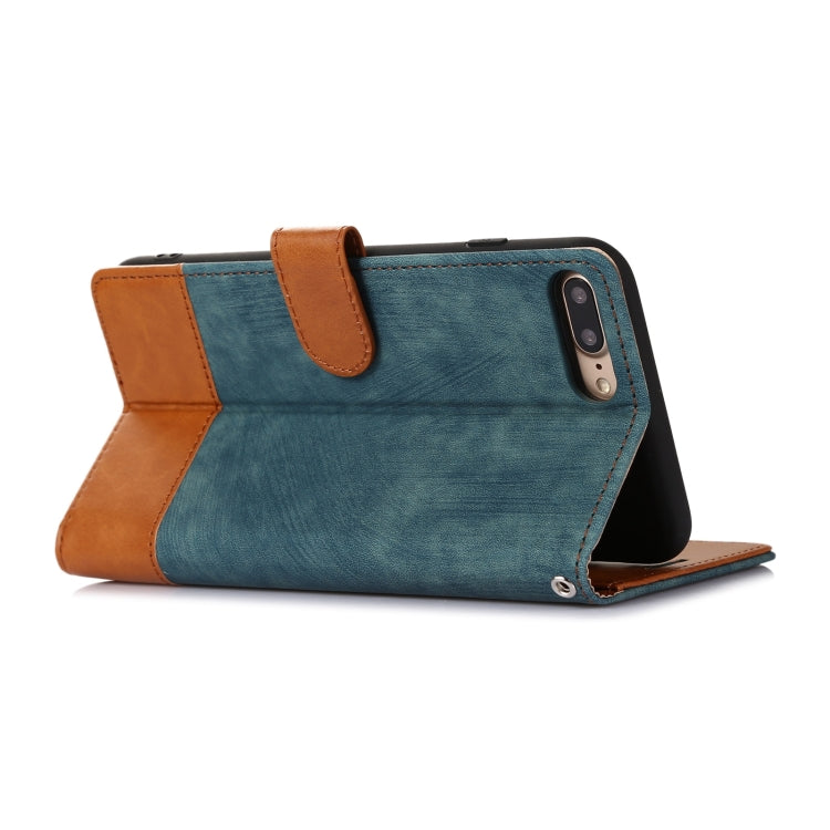For iPhone 7 Plus / 8 Plus Splicing Leather Phone Case