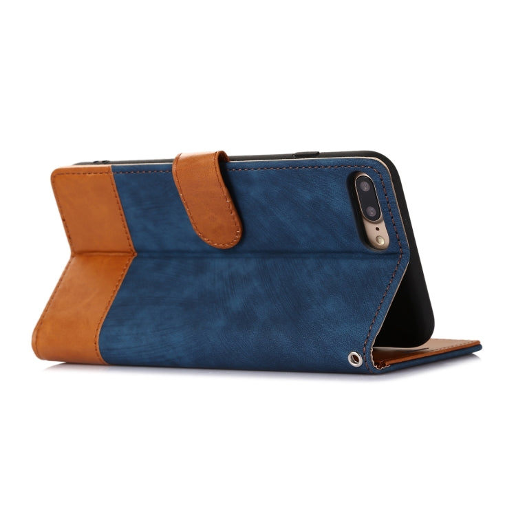 For iPhone 7 Plus / 8 Plus Splicing Leather Phone Case