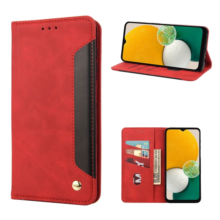 For Samsung Galaxy A54 5G Skin Feel Splicing Leather Phone Case