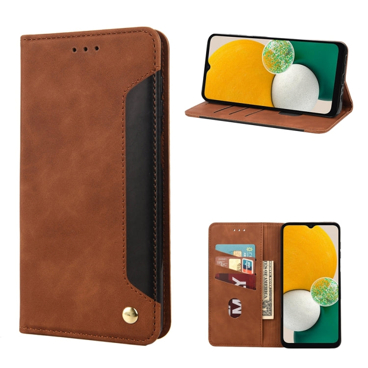 For Samsung Galaxy A54 5G Skin Feel Splicing Leather Phone Case