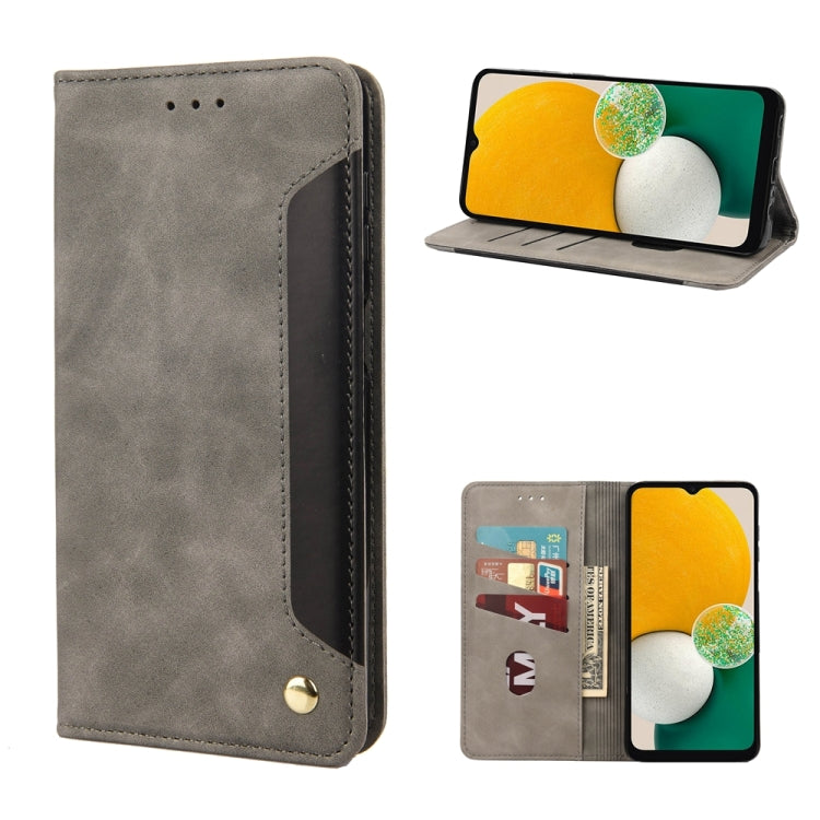 For Samsung Galaxy A54 5G Skin Feel Splicing Leather Phone Case