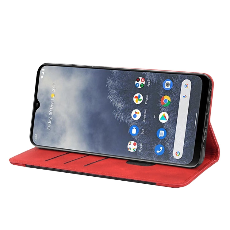 For Nokia G60 Skin Feel Splicing Leather Phone Case