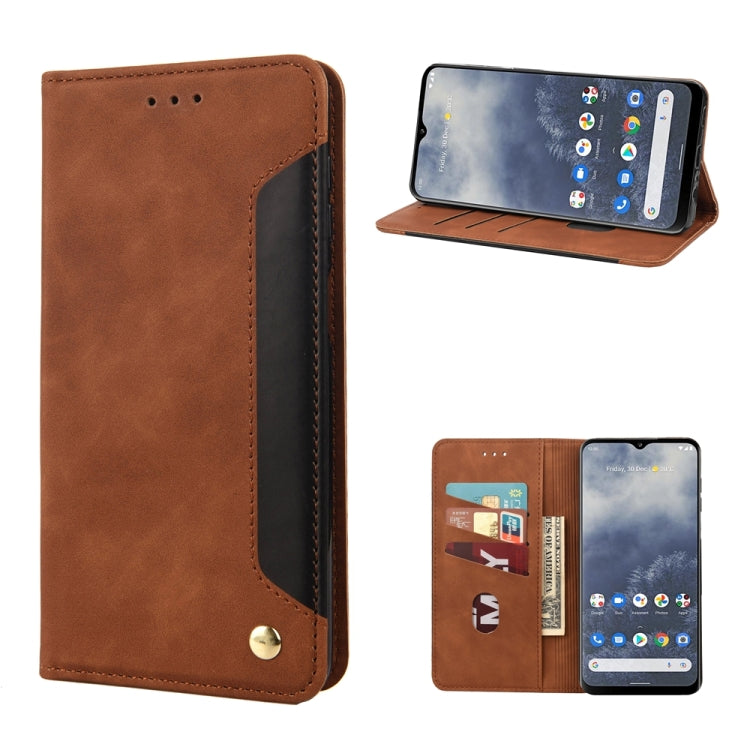 For Nokia G60 Skin Feel Splicing Leather Phone Case