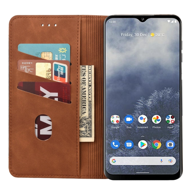 For Nokia G60 Skin Feel Splicing Leather Phone Case