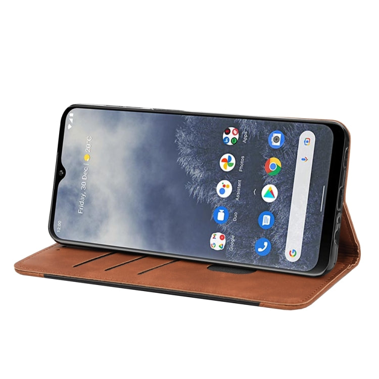 For Nokia G60 Skin Feel Splicing Leather Phone Case