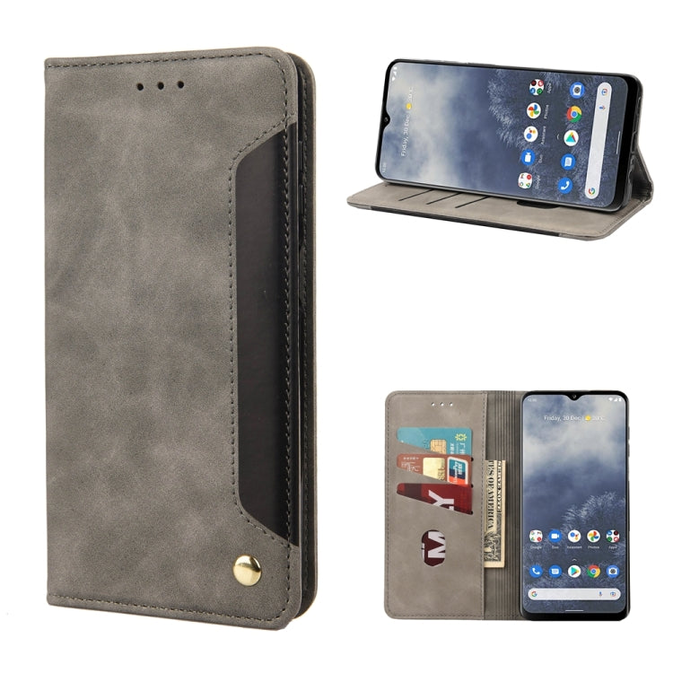 For Nokia G60 Skin Feel Splicing Leather Phone Case