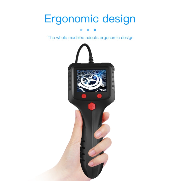 P100 8mm 2.4 inch HD Handheld Endoscope Hardlinewith with LCD Screen, Length:2m