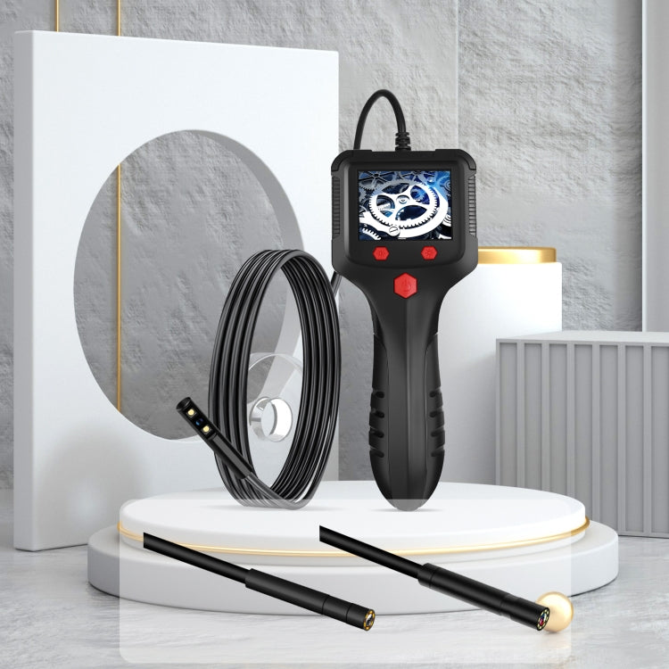 P100 8mm Side 2.4 inch HD Handheld Endoscope Hardlinewith with LCD Screen, Length:10m