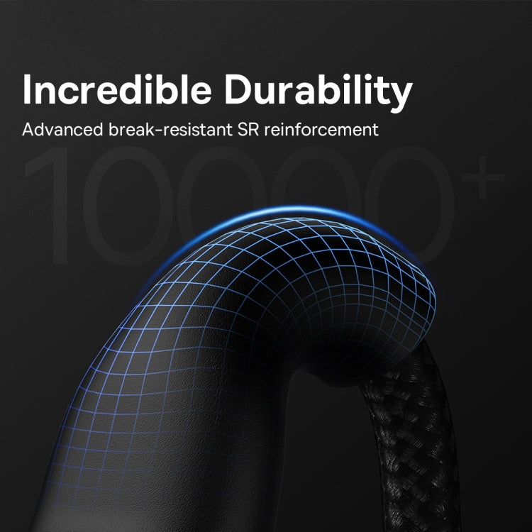Baseus Flash Series II 3 in 1 66W USB Fast Charging Data Cable, Length: 1.2m