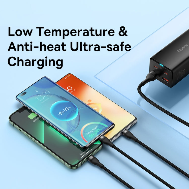 Baseus Flash Series II 3 in 1 66W USB Fast Charging Data Cable, Length: 1.2m