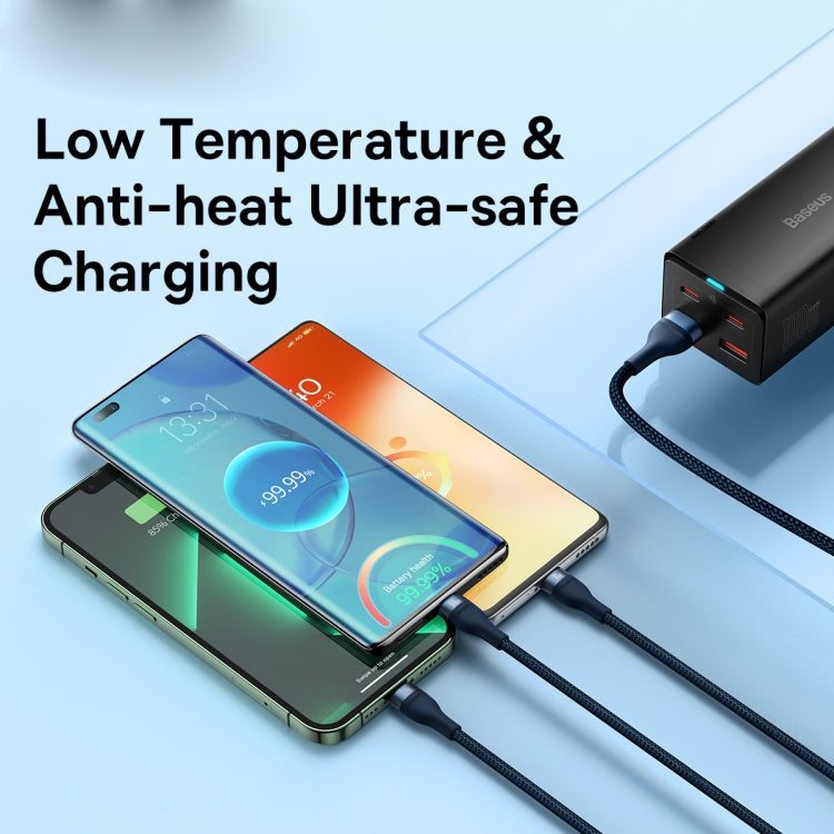 Baseus Flash Series II 3 in 1 66W USB Fast Charging Data Cable, Length: 1.2m