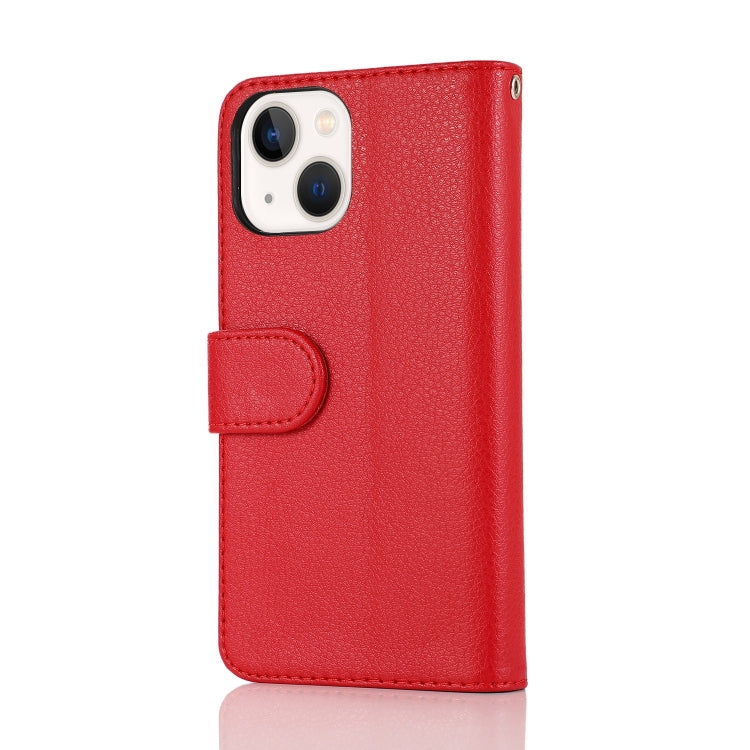 For iPhone 14 Microfiber Zipper Leather Phone Case
