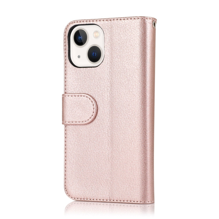 For iPhone 14 Microfiber Zipper Leather Phone Case