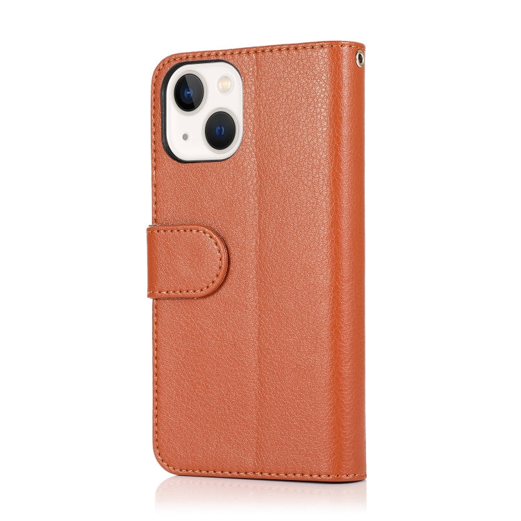 For iPhone 14 Microfiber Zipper Leather Phone Case
