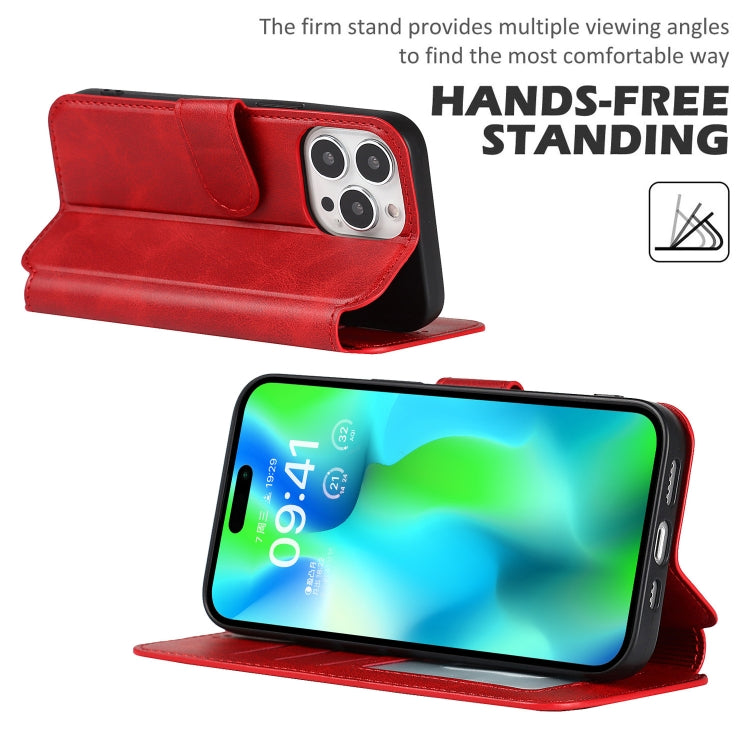 For iPhone 14 Pro Max Shockproof PU + TPU Leather Phone Case
