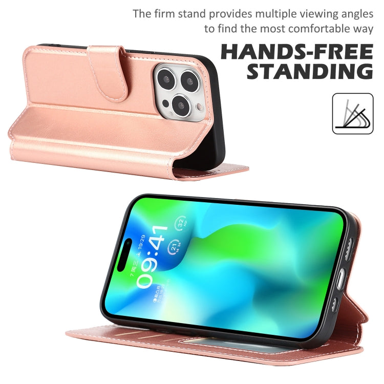 For iPhone 14 Pro Max Shockproof PU + TPU Leather Phone Case