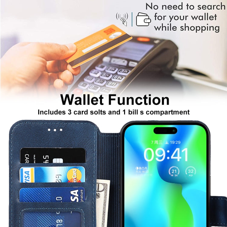 For iPhone 14 Pro Max Shockproof PU + TPU Leather Phone Case