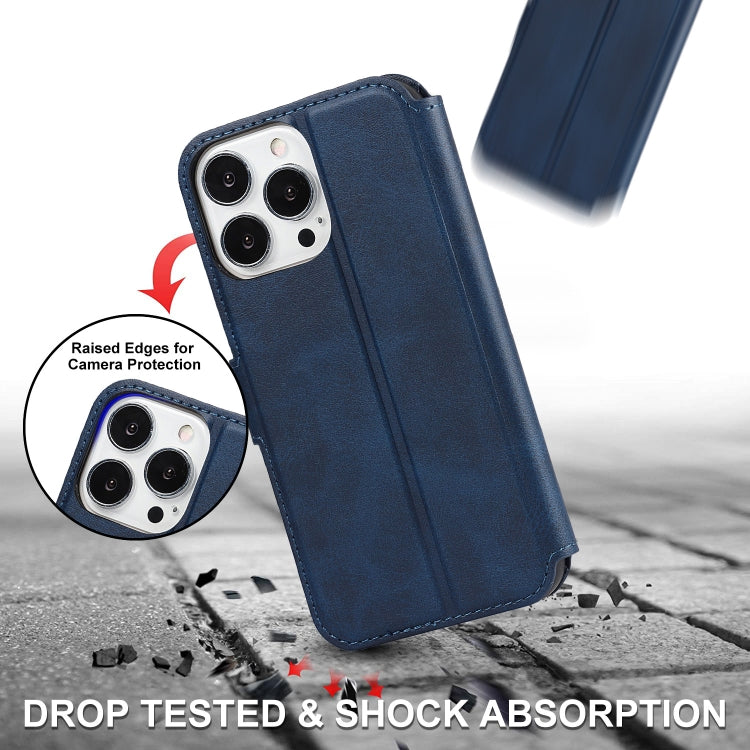 For iPhone 14 Pro Max Shockproof PU + TPU Leather Phone Case