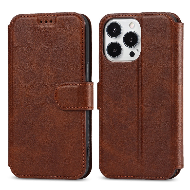 For iPhone 14 Pro Max Shockproof PU + TPU Leather Phone Case