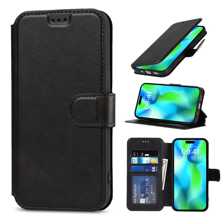 For iPhone 14 Pro Shockproof PU + TPU Leather Phone Case