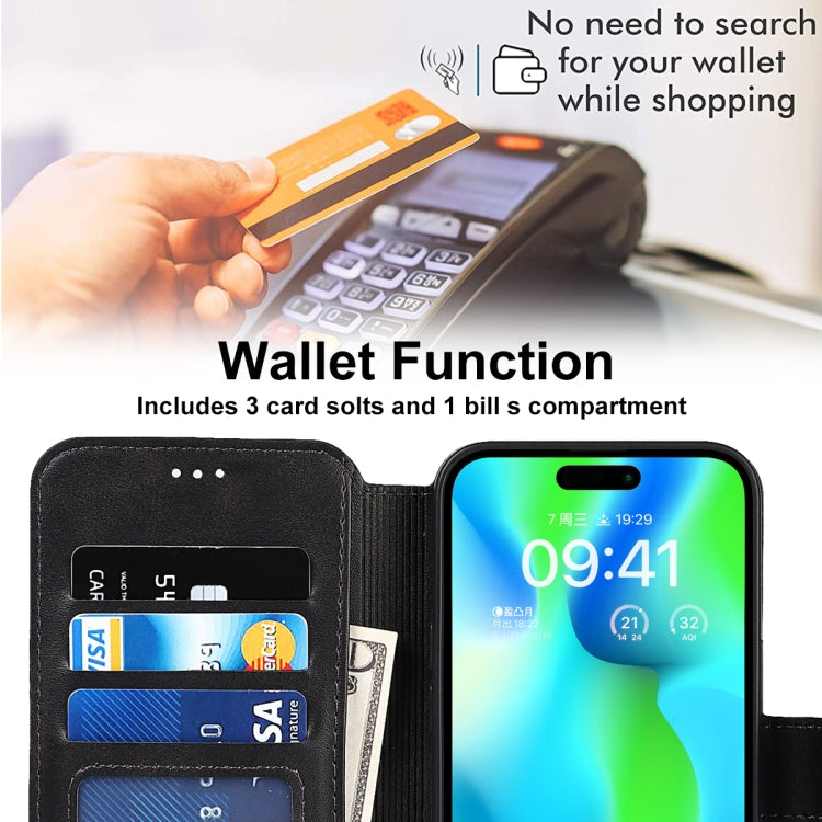 For iPhone 14 Pro Shockproof PU + TPU Leather Phone Case