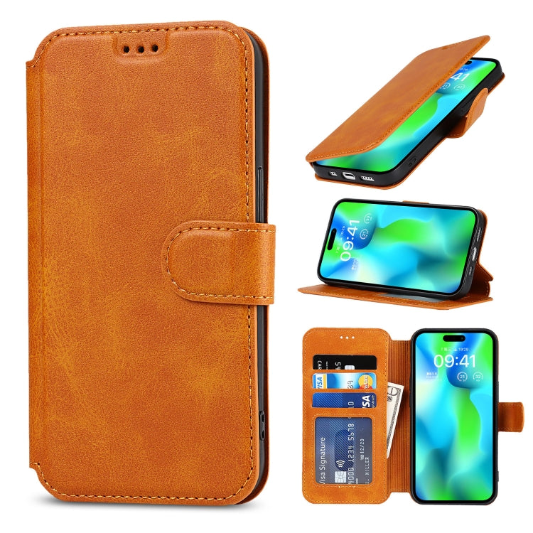 For iPhone 14 Pro Shockproof PU + TPU Leather Phone Case