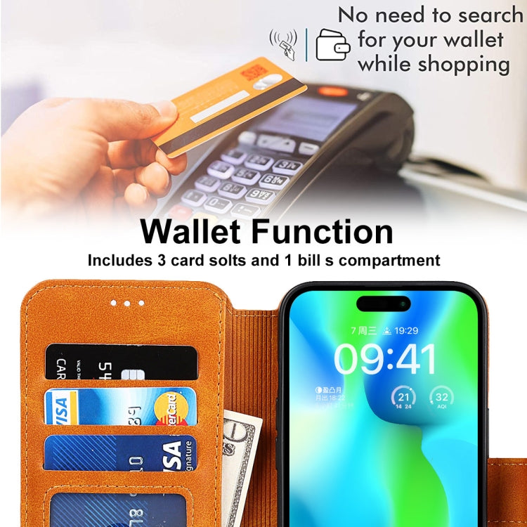 For iPhone 14 Pro Shockproof PU + TPU Leather Phone Case