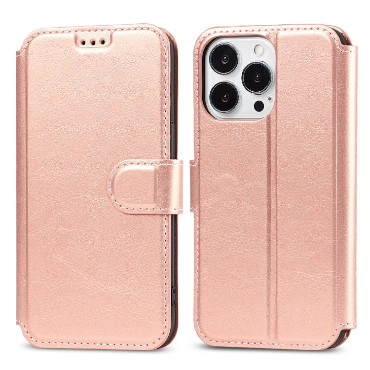 For iPhone 14 Pro Shockproof PU + TPU Leather Phone Case