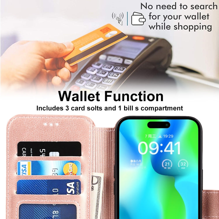 For iPhone 14 Pro Shockproof PU + TPU Leather Phone Case