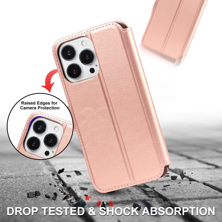For iPhone 14 Pro Shockproof PU + TPU Leather Phone Case