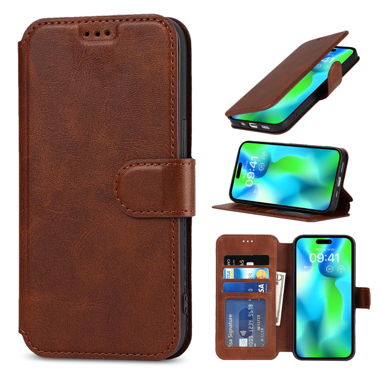 For iPhone 14 Pro Shockproof PU + TPU Leather Phone Case