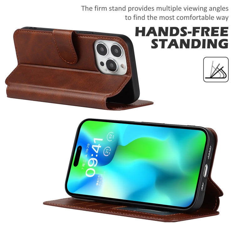 For iPhone 14 Pro Shockproof PU + TPU Leather Phone Case