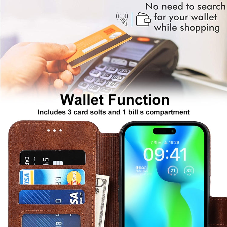 For iPhone 14 Pro Shockproof PU + TPU Leather Phone Case