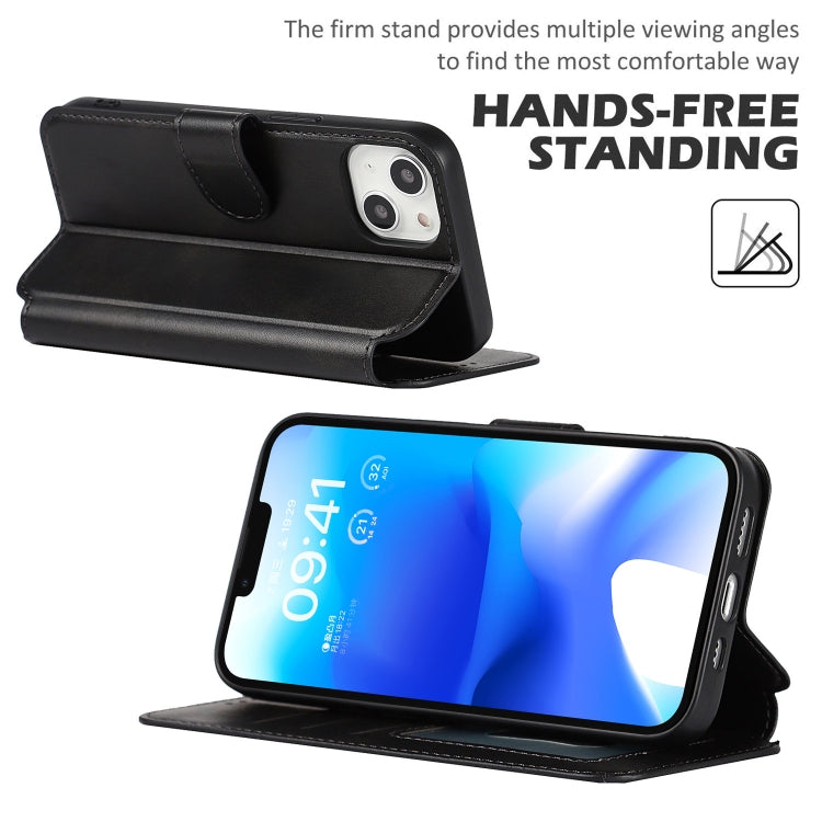 For iPhone 14 Shockproof PU + TPU Leather Phone Case
