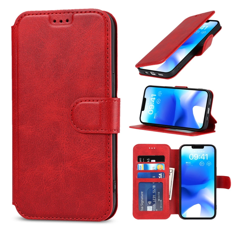 For iPhone 14 Shockproof PU + TPU Leather Phone Case
