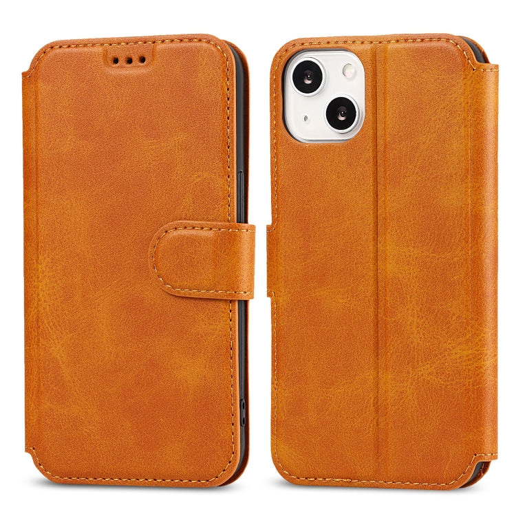 For iPhone 14 Shockproof PU + TPU Leather Phone Case