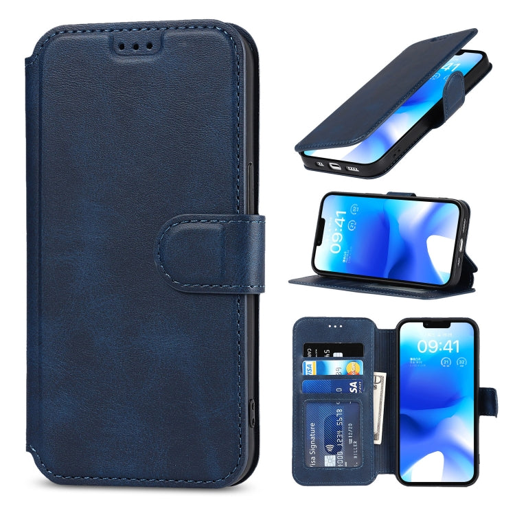 For iPhone 14 Shockproof PU + TPU Leather Phone Case