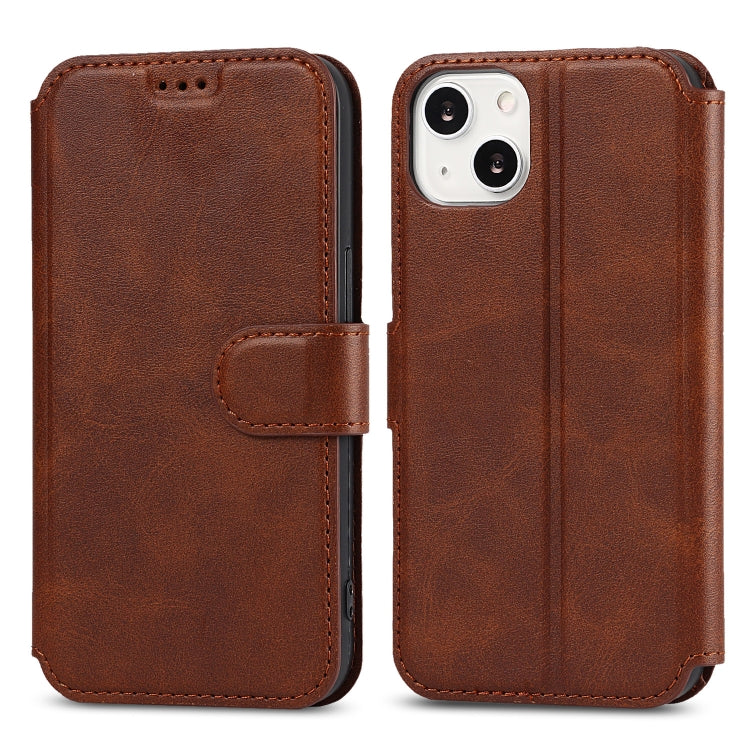 For iPhone 14 Shockproof PU + TPU Leather Phone Case