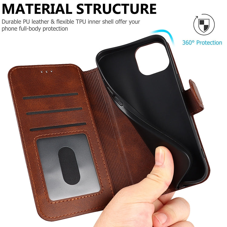 For iPhone 14 Shockproof PU + TPU Leather Phone Case