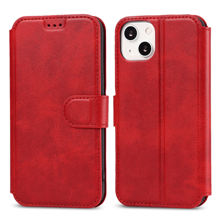 For iPhone 14 Plus Shockproof PU + TPU Leather Phone Case